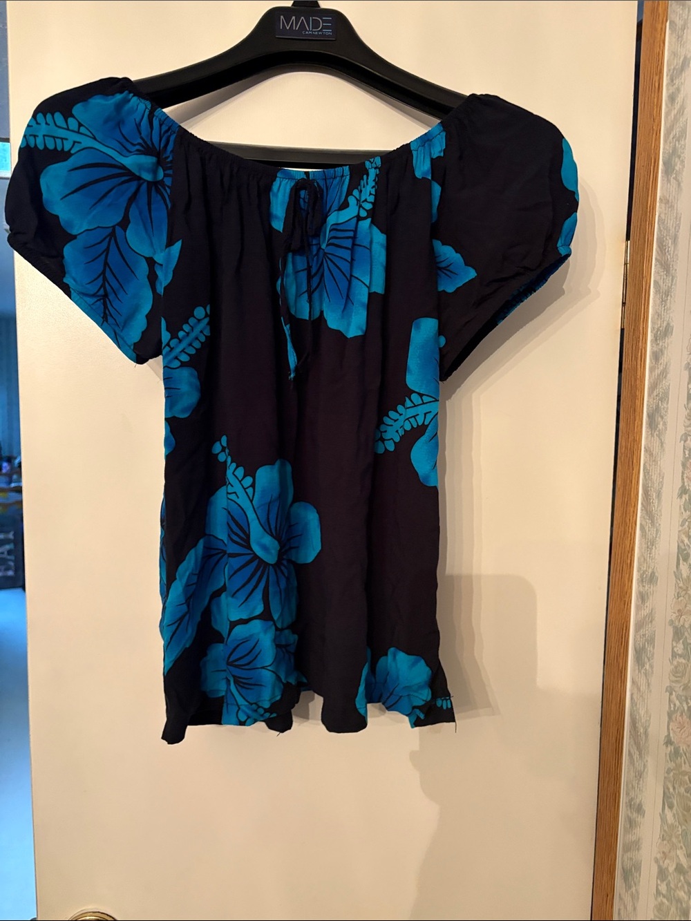 Ladies M Floral M Top - Blue